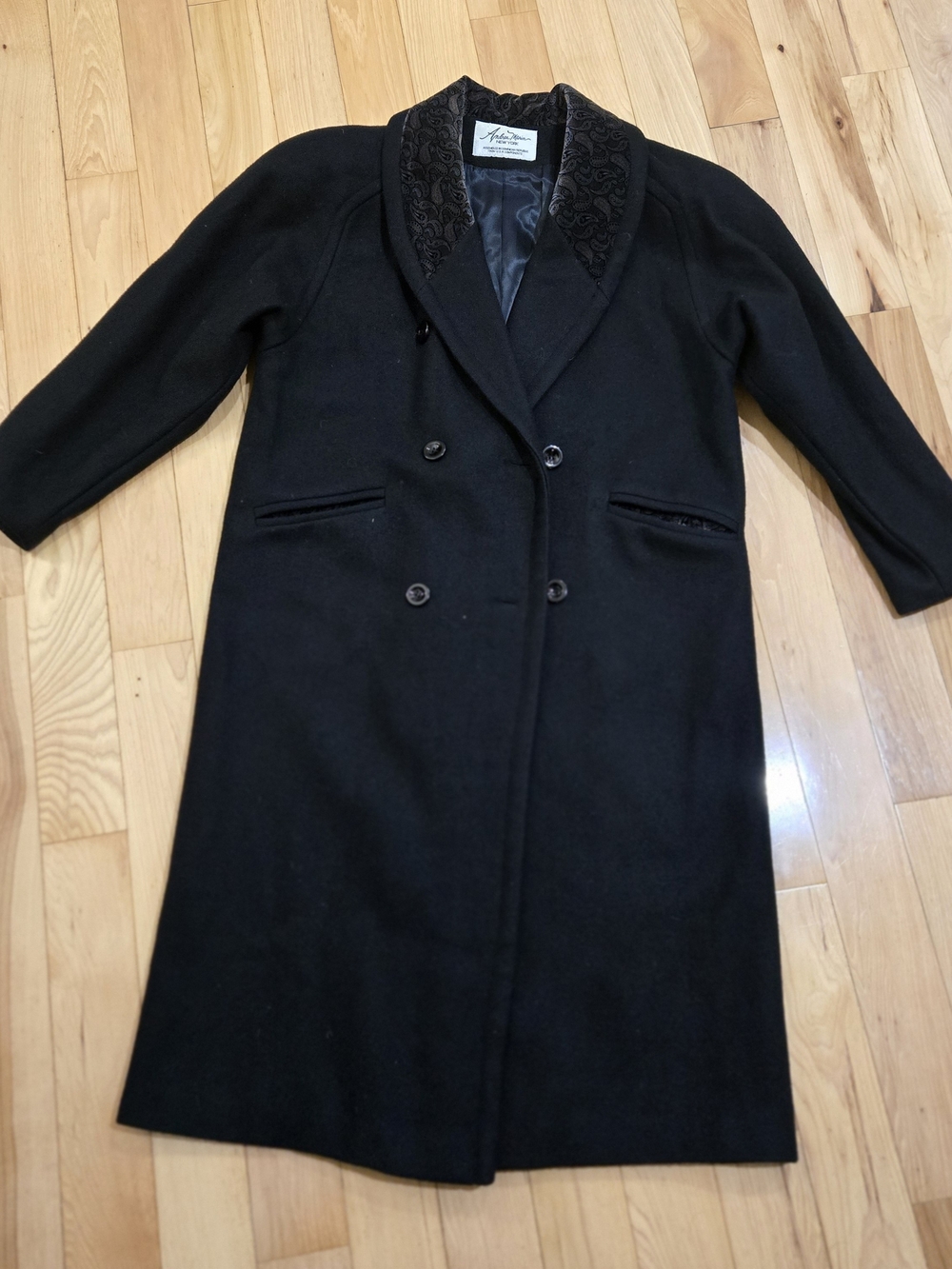 80s/90s Andrea Marin New York Wool Blend Coat